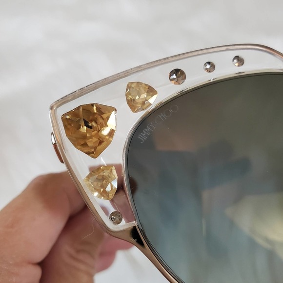 Jimmy Choo Audrey Cat Eye Crystal Embellished Sunglasses - Picture 10 of 10